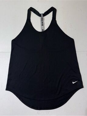 Nike Women's Black Elastica DriFIT Racerback Tank Top. Size M.
